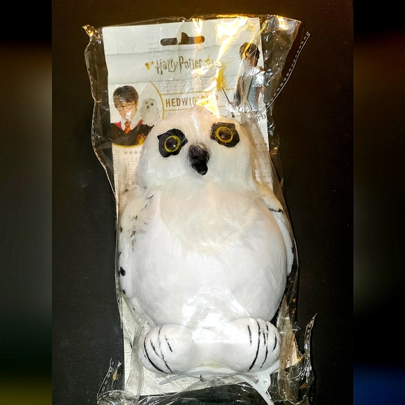 NEW Harry Potter Pince - Hedwig Owl! Appr. 7-8" inch. White Spotted Owl. Clip-On - Picture 10 of 14